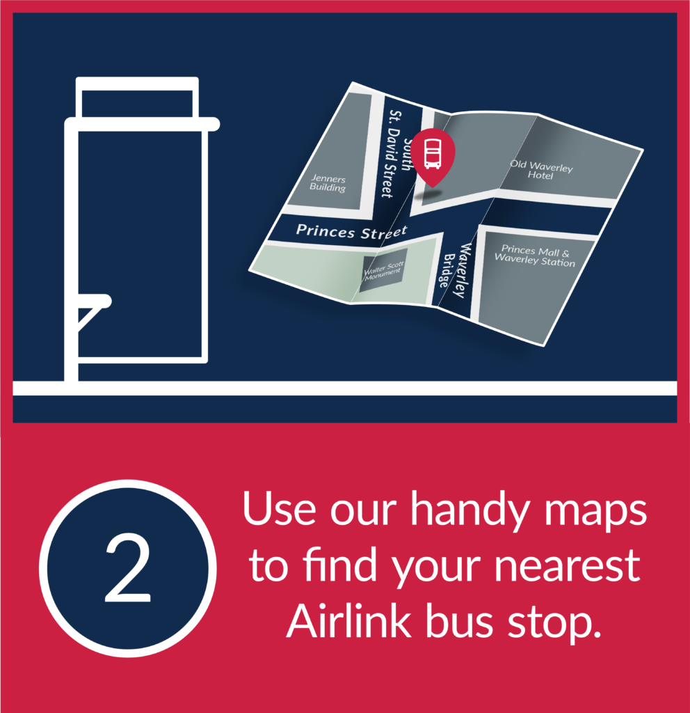 2. Use our handy maps to find your nearest Airlink bus stop.