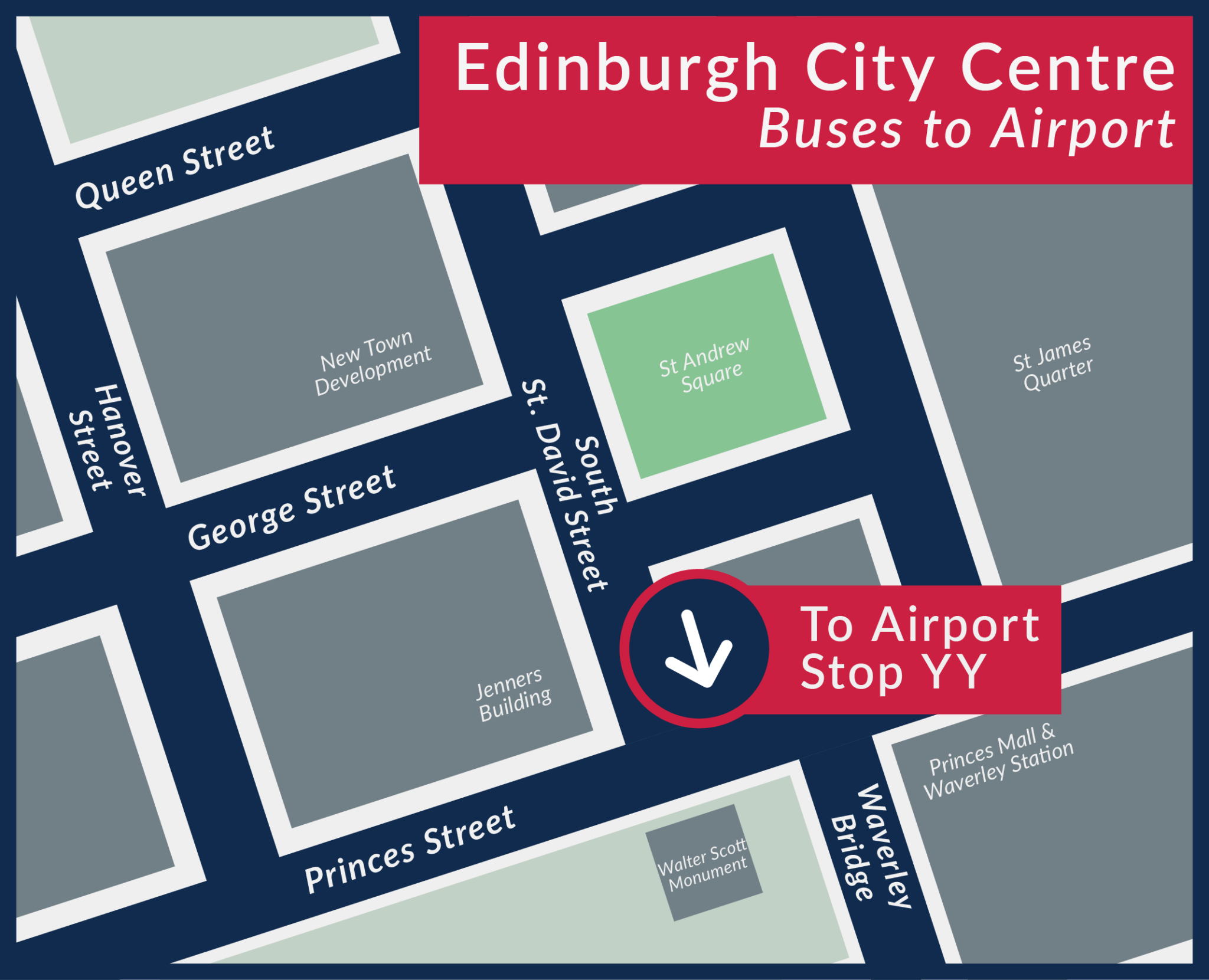 Stop YY in City Centre to Edinburgh Airport
